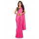 Sari indien Bollywood uni en satin
