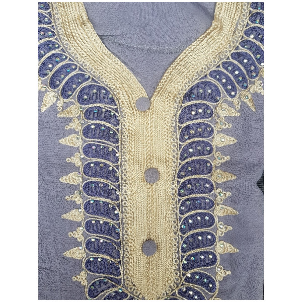 Robe de maison djellaba Jersey motifs dorés