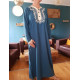 Robe de maison djellaba Jersey motifs dorés