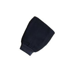 Gant de crêpe exfoliant noir