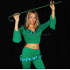 Canne de danse orientale vert