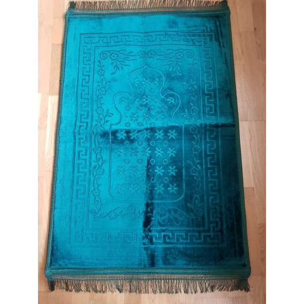 Tapis de prière épais sans motif - doux - coloris variés - Muslim Paradise