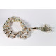 Chapelet Tasbih 33 grains couleur crème et doré