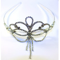 Diadème strass argent mariage