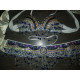 Costume de danse orientale fillette froufrou blanc et violet