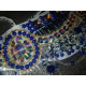 Costume de danse orientale fillette froufrou blanc et violet