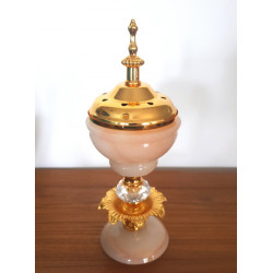 Brûleur d'encens oriental pour bakhour collection Gold