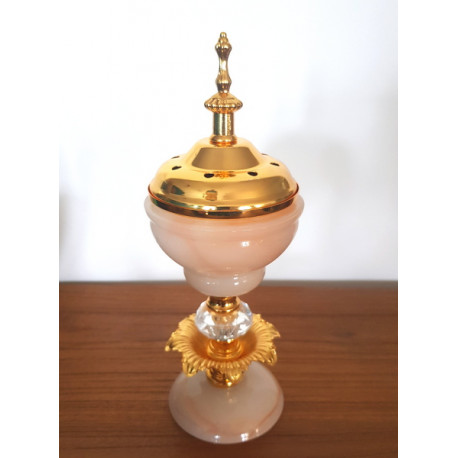 Brûleur d'encens oriental pour bakhour collection Gold