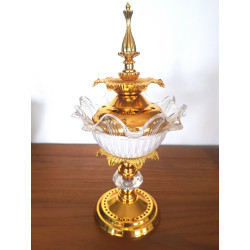 Brûleur d'encens oriental pour bakhour collection Gold