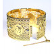 Bracelet orientale plaqué fleur et Napoleon