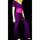 Tenue de cours de danse orientale violet