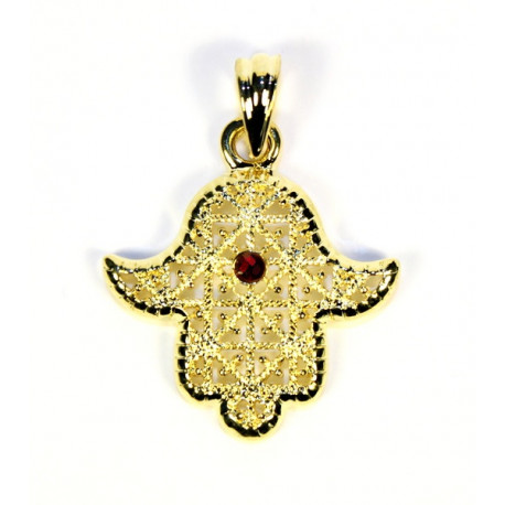 Pendentif main de fatma doré 