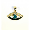 Grand oeil protecteur en pendentif 