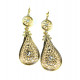 Boucles d'oreilles arabes dorées