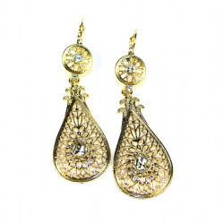 Boucles d'oreilles arabes dorées