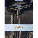 Long qamis homme col droit brodé