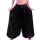 Sarouel de danse orientale satin noir