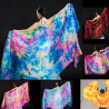 Voile de danse orientale 100% soie tie dye