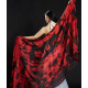Voile de danse orientale 100% soie tie dye