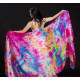 Voile de danse orientale 100% soie tie dye