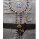 Gandoura bébé garçon style chiné col brodé