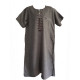 Gandoura bébé garçon style chiné col brodé