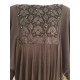 Abaya Fillette noire avec foulard