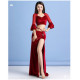 Tenue de danse orientale femme velours et résille