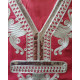 Authentique djellaba fille finition blanc argent