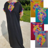 Robe de maison femme liseret arc en ciel