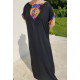 Robe de maison femme liseret arc en ciel