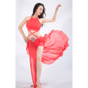 Ensemble de danse léger couleur corail