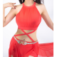 Ensemble de danse léger couleur corail