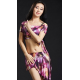 Ensemble pour cours de danse orientale 2 pièces multicolore