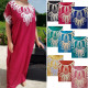 Robe de maison orientale arabesque cordon blanc