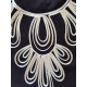 Robe de maison orientale arabesque cordon blanc