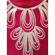 Robe de maison orientale arabesque cordon blanc