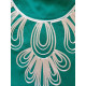 Robe de maison orientale arabesque cordon blanc