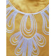 Robe de maison orientale arabesque cordon blanc