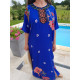 Djellaba femme modèle fleuri pour l'été