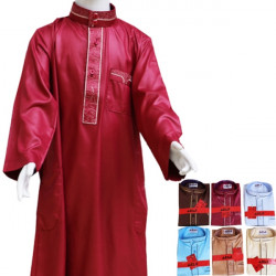 Qamis enfant tissus glacé