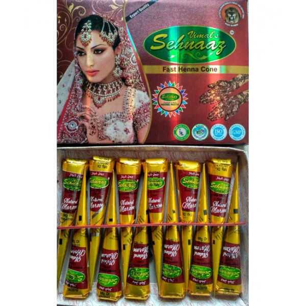 Cone de henné par boit de 12 Vimal's Neutre