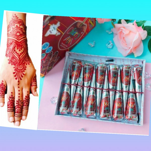 Henna Rochere Golecha Cherry Cône Henné - Pour un rendu Rouge Ardent | HEN12CHGL - 14 ...