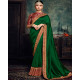Sari indien vert et bordeau