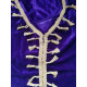 Djellaba femme chaude toucher velours pompons