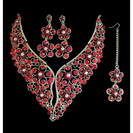 Bijoux indiens Parure florale 