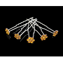 Lot de 5 épingles a cheveux fleur ocre