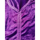 Djellaba femme en velours et liseret assorti