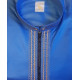 Qamis Qatar style moderne col droit zippé