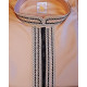 Qamis Qatar style moderne col droit zippé